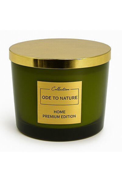 COLLECTİON Home Premium Edition Scented Candle, "Ode To Nature", 440g, Burning Time 35, 13.5x8 cm