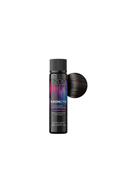 6.Zero Professional demi-permanent ammonia-free hair dye Kromlite 4.15 Mahogany ash brown 60 ml