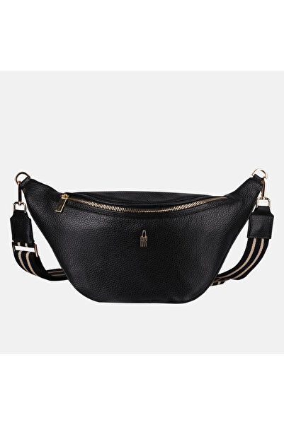 Other CAPRI - Geantă crossbody din piele neagră