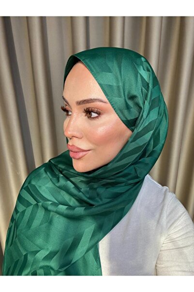 VIEN POLO Yaprak Desenli Jakar Şal - Zarif ve Şık Dokuma Model