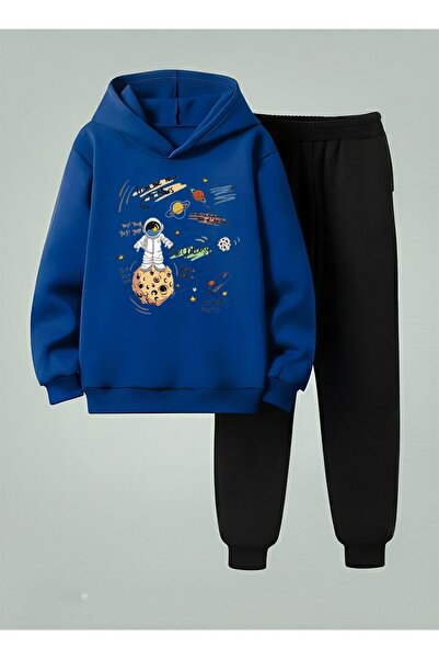 LORVEX Swea tricou - Set Trening pentru Copii cu Glugă THE GALAXY Imprimat cu...