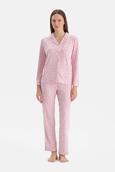Dagi LEOPAR DESENLİ TERMAL PİJAMA TAKIMI