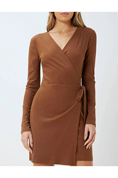 Sheya Shein MOTF mini dress, brown