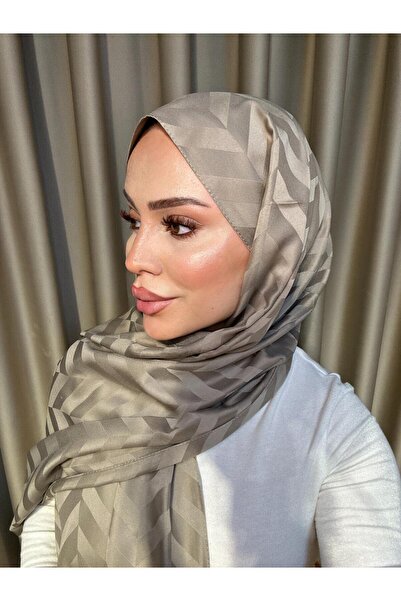 VIEN POLO Yaprak Desenli Jakar Şal - Zarif ve Şık Dokuma Model