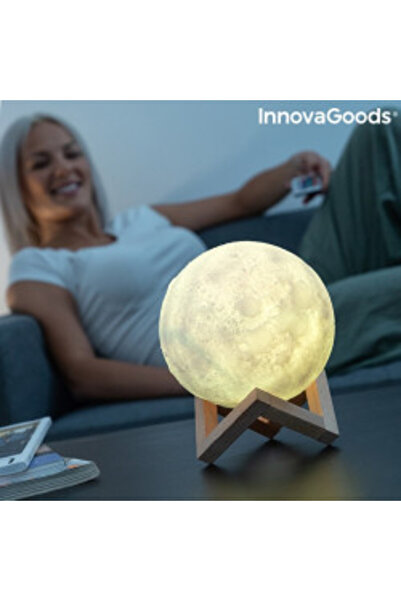 InnovaGoods 3D Moon Lamp - Color Changing