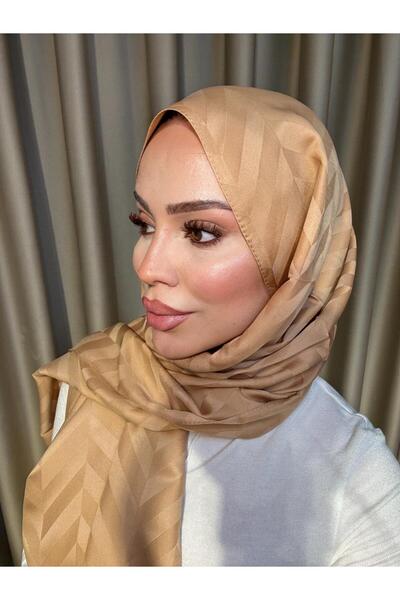 VIEN POLO Yaprak Desenli Jakar Şal - Zarif ve Şık Dokuma Model