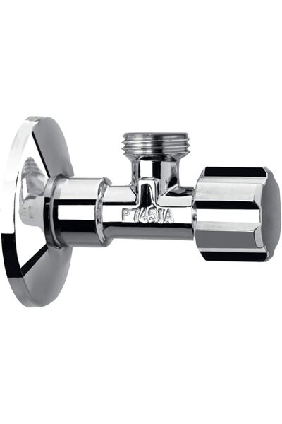 BOLD Angle Valve Round – 1/2 x 1/2 Inch – Premium Brass Construction with Mirror Chrome Finish