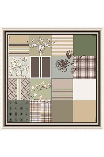 Armine Oil Green Twill Μεταξωτό Φουλάρι - Nostalgia 8303-33