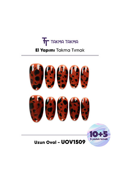 Takma Takma L Beden 15'li Kahverengi Uzun Oval UOV1509 Tekrar Kullanılabilir ...