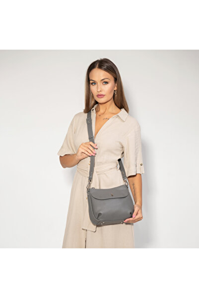 Other MELISSA - Gray leather messenger bag