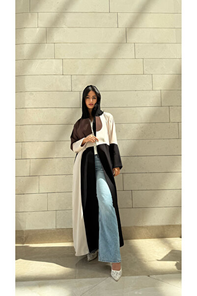 AYA - MW1749 - Abaya with interwoven colors