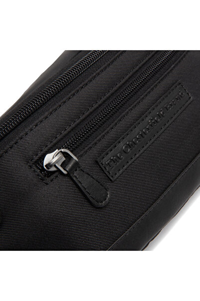 The Chesterfield Brand The Chesterfield Brand belt and shoulder bag, made of leather and nylon, Velta model, Black