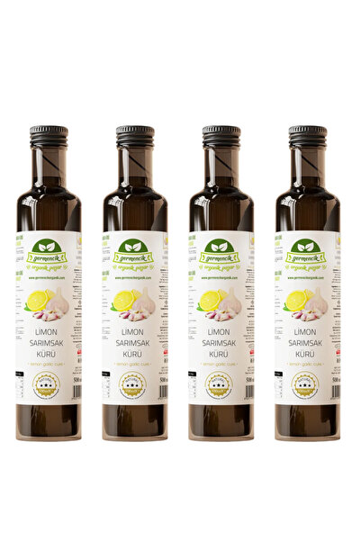 Germencik Organik 4 Adet Limon Sarımsak Kürü 500 ml