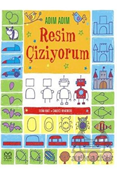 1001 Çiçek Kitaplar أنا أرسم صورة خطوة بخطوة