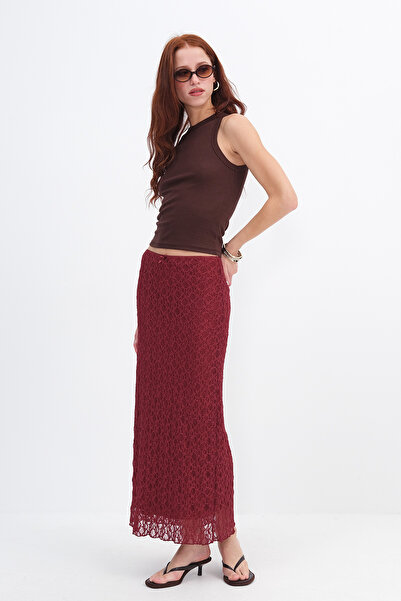 Addax Δαντελένια Φούστα Midi E17691