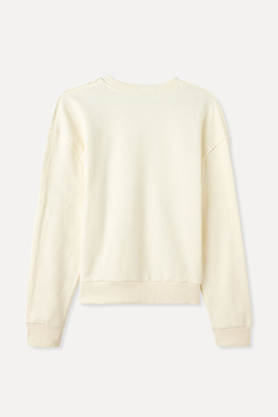 Mudo Loose Fit Circular Neck Stone Sweatshirt