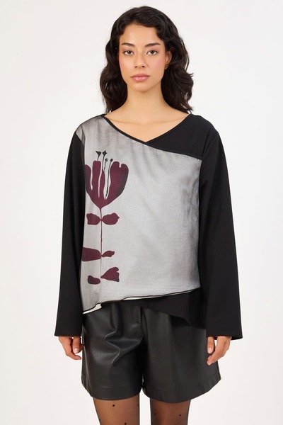 FEVER Baskılı örme bluz