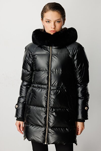 Ekol Parlak Kumaş Şişme Mont