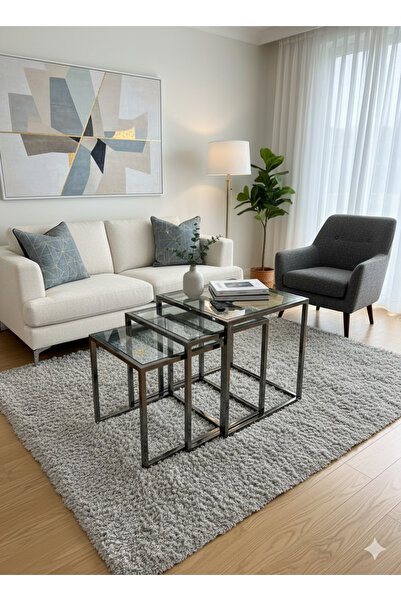 private house 3-piece stainless steel rose table set