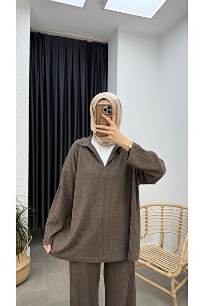 Minharir Zela Ribbed Knit Corded Fabric Set