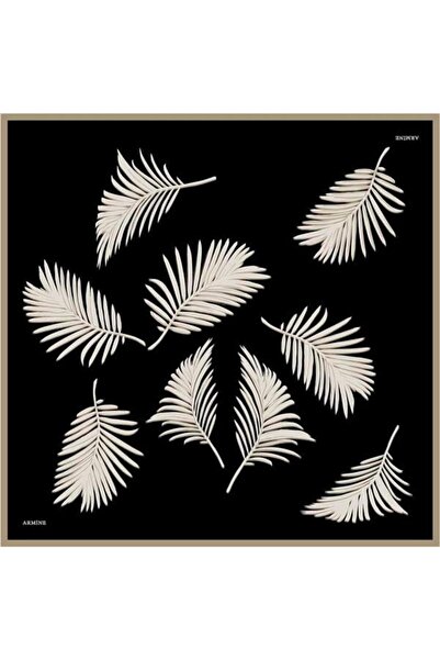 Armine Eșarfă de mătase Nostalgia - 8548-09 Twill de piatră neagră