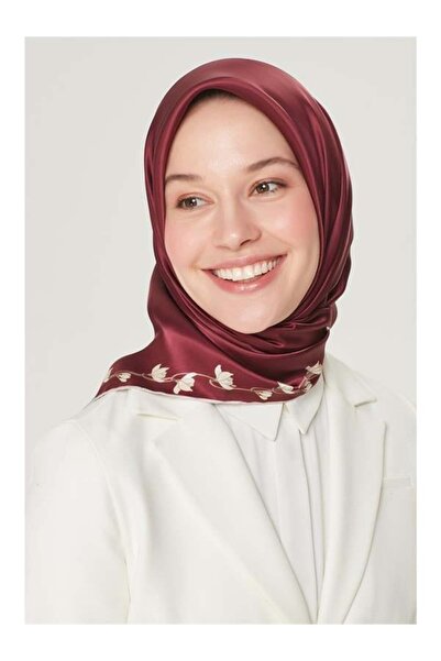 Armine Μεταξωτό Φουλάρι Νοσταλγία - 8553-92 Βουργουνδίας Τουίλ