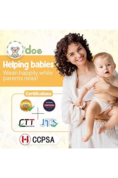 odoe O'doe 17-Piece Baby Led Weaning Feeding Set (Silicone & Bamboo)