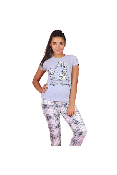 Generic Girls' short-sleeved cotton pajamas - PJ 433