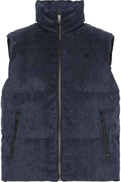 Calvin Klein SLVLSS REVERSIBLE CORDUROY PUFFE Mavi Erkek Yelek