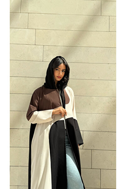AYA - MW1749 - Abaya with interwoven colors