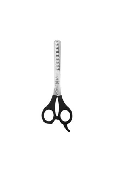 Henbor مقص حلاقة إيطالي بمقبض بلاستيكي مسنن، مقاس 745-6 (هانبور)