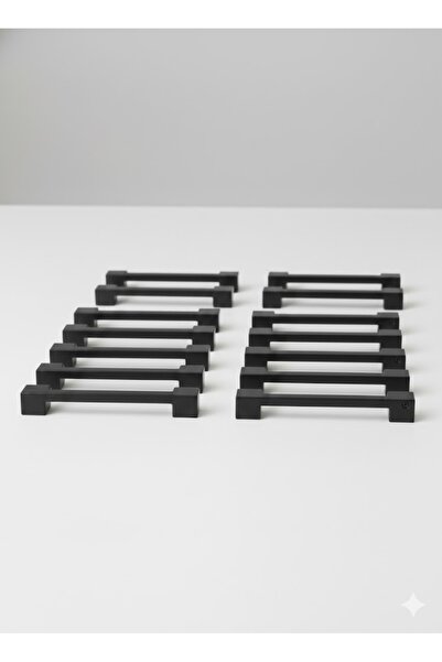 MH MiniHediye (Hard Plastic) Bridge 96 mm Black Furniture Kitchen Drawer Cabinet Cupboard Handle Knob Handles 10 Pieces