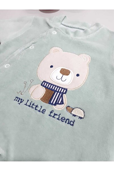 Sönmez Baby MY LİTTLE FRİEND BEAR KADİFE KIŞLIK BEBE TULUM