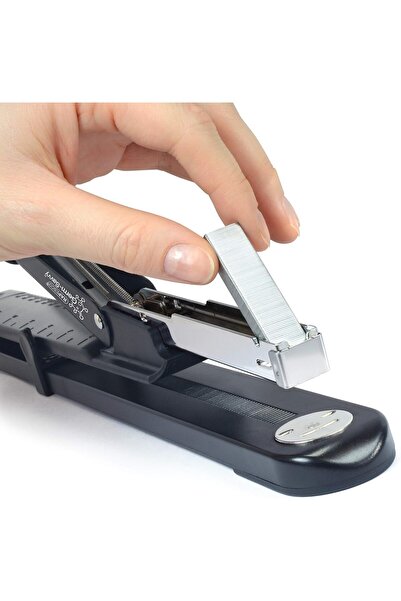 Rapesco Marlin Long-Arm Stapler 1464 — Antibacterial, includes 5000 x 26/6 Staples, Black