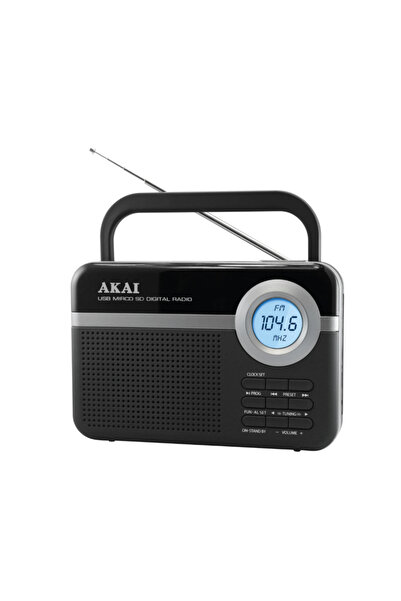AKAI Radio portabil PR006A-471U, USB/SD, Negru
