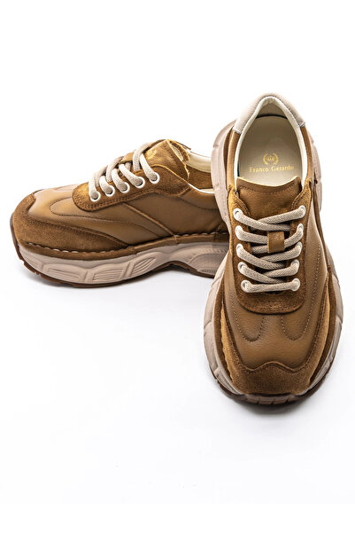 FRANCO GERARDO Pantofi Sport Dama din piele naturala KM5502 Kaki