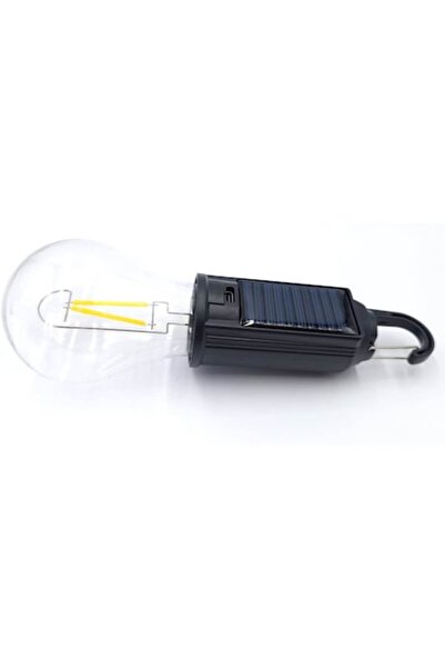 OEM LED Bulb Camping Lamp, Warm Light, USB-C Rechargeable / Solar Charging, Waterproof, Carabinier Hook