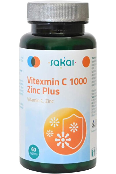 sakai فيتامين سي 1000 زنك بلس، 60 قرصًا
