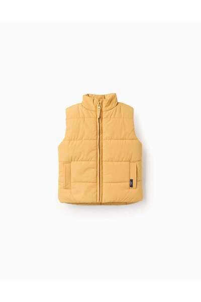 Ziddy Padded Gilet with Polar Lining for Baby Boys, Yellow