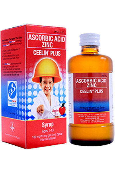 ceelin شراب حمض الأسكوربيك بلس 250 مل