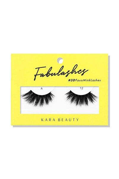 Kara Beauty رموش من فرو المنك الصناعي بعمر 12-3 أيام