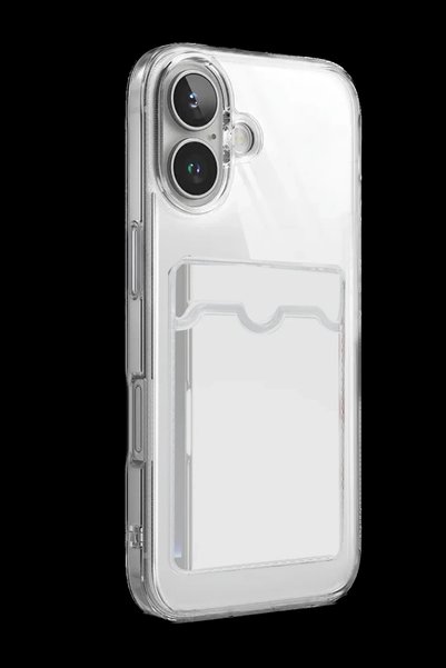 mrtglass Apple iPhone 17 Case Card Transparent Silicone Cover