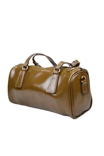 birizmoda Women's Cylinder Baguette Hand and Shoulder Bag – Oil Green