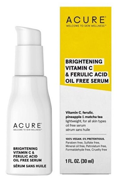 ACURE سيروم مُشرق بفيتامين سي وحمض الفيروليك 30 مل