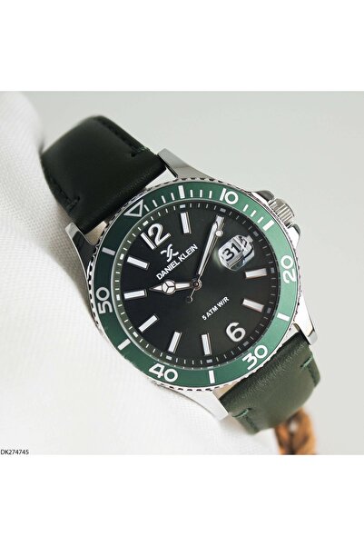 Daniel Klein Dk274745 Leather Strap Men's Wristwatch