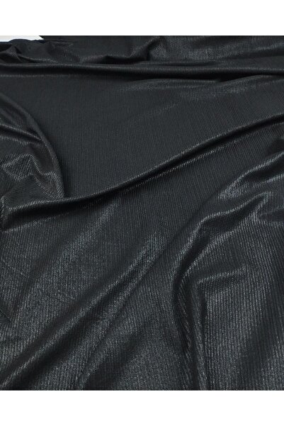 Kumaş Parça Чорна тканина з блискучим покриттям (ширина 150 см x довжина 270 см)