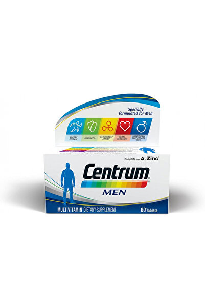 Centrum Men, 60 Tablets, Specially Formulated Multivitamin For Men