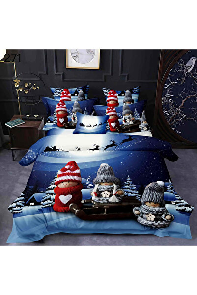 FIONNA.RO Lenjerie Din Bumbac Tip Finet Craciun - Saniuta