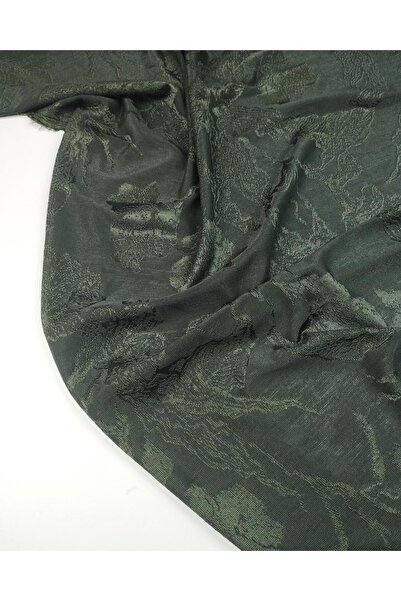 Kumaş Parça جيرسي باللون الأخضر الداكن (العرض 185 سم × الطول 200 سم)