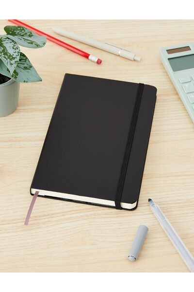 Moleskine Large Ruled Hardcover Notebook, Black